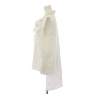 ADORE プレーンストレッチバックボウタイシャツ ブラウス ノースリーブ 38 白 531-2210605 /BM