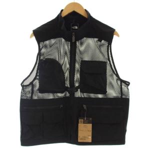 UTILITY MESH VEST メッシュベスト ナイロン ベスト L 黒 ブラック NP22331