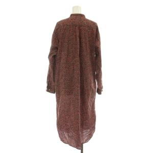 BEAMS BOY 24AW リバティ スタンドカラー ロングスリーブワンピース ワンピース Free 黒 ブラック 赤 レッド