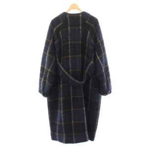 BEAMS BOY Manifattura Mac & Co. 20AW スライバー タータンチェック ノーカラーコート アウター