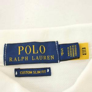 POLO RALPH LAUREN ポロシャツ 半袖 鹿の子 S 白 ホワイト /G