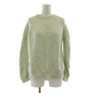 ニット セーター ウール 1 ?? グリーン ネップ クルーネック 長袖 6513-199-1147 /DU