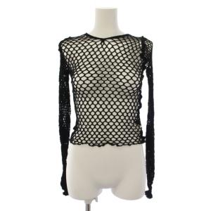 COMME des GARCONS ニット セーター メッシュ ブラック JK-T029