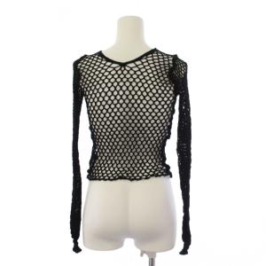 JUNYA WATANABE COMME des GARCONS ニット セーター メッシュ ブラック JK-T029