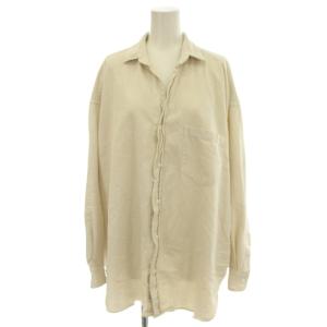 ダメージ加工 シャツ ブラウス 長袖 XS アイボリー 3910700036 /G