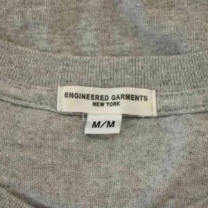 Engineered Garments Tシャツ カットソー M グレー グラフィックプリント 半袖 ラウンドネック /LP