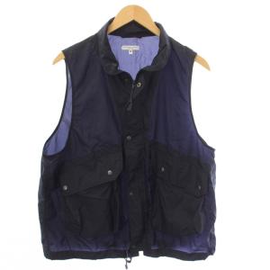 FIELD VEST ベスト ジレ ナイロン M 紺 ネイビー /TK