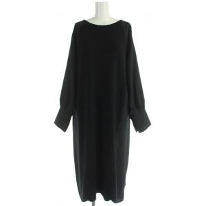 ニット ワンピース ロング 長袖 38 黒 531-9274906 /BM