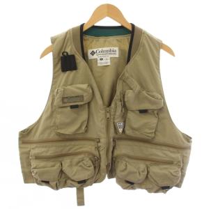 ヴィンテージ Performance Fishing Gear フィッシングベスト ジップアップ L ベージュ