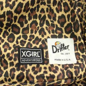 x-girl × ドリフター DRIFTER リュックサック デイバッグ ヒョウ柄 レオパード 黄 イエロー 茶 ブラウン