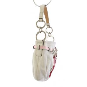 COACH ハンドバッグ 花柄 レザー 白 赤 9184 /BM