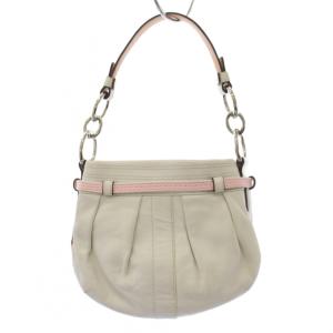 COACH ハンドバッグ 花柄 レザー 白 赤 9184 /BM