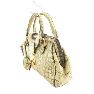 miumiu ショルダーバッグ ハンドバッグ 2WAY クロコダイル型押しレザー