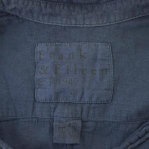 Frank&Eileen フランクアンドアイリーン シャツ XL 紺 ネイビー 長袖 開襟 /LP