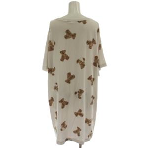 gelato pique 20SS ルームウェア ワンピース F オフホワイト ベア 半袖 /GG