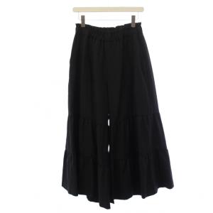 COMME des GAR?ONS AD2020 ワイドパンツ ギャザー ウール カシミヤ S 黒 3G-P005