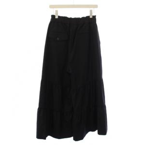 noir kei ninomiya COMME des GAR?ONS AD2020 ワイドパンツ ギャザー ウール カシミヤ S 黒 3G-P005