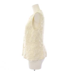 MADISONBLUE CREW NECK VEST RIBBON TWEED 02