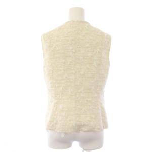 MADISONBLUE CREW NECK VEST RIBBON TWEED 02