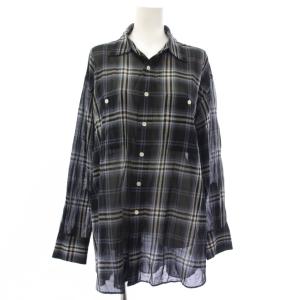 23SS コットンボイルチェックルーズシャツ 長袖 マルチカラー 23050200306020 /TK