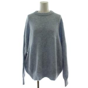 21AW Winter クルーネックニット セーター 水色 長袖 21080500819030 /GG