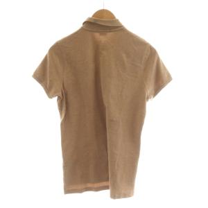 RALPH LAUREN ポロシャツ L 茶 ブラウン 半袖 レザー ビッグポニー 68001 /RR