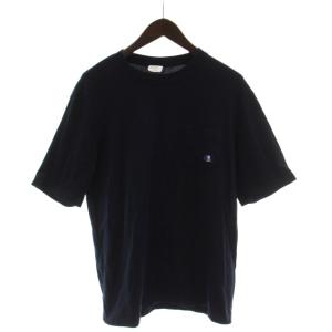 Tシャツ L 紺 半袖 ワンポイント刺繍 /GG