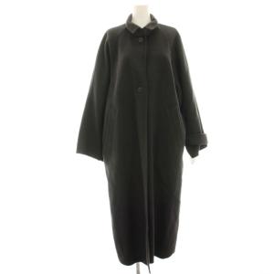 タグ付き リバー ステンカラー ロングコート ウール M チャコール 1625-199-5233 /HN