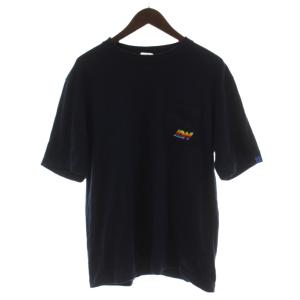 Tシャツ L 紺 半袖 ワンポイント刺繍 /GG