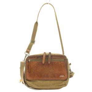 吉田カバン フィールド FIELD 2WAY ショルダーポーチ ショルダーバッグ レザー キャンバス 茶