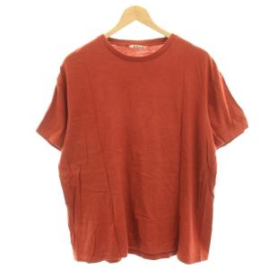 SEAMLESS CREW NECK TEE Tシャツ カットソー 半袖 4 オレンジ A00T01ST