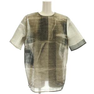 シアーカットソー 半袖 Tシャツ 柄 42 グレー 0000296788 /G
