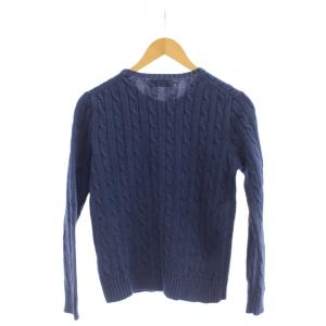 POLO RALPH LAUREN ニット セーター M 紺 ケーブル編み クルーネック 長袖 /JP
