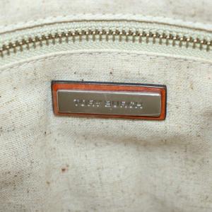 TORY BURCH ハンドバッグ ショルダーバッグ 2way キャンバス レザー 白 ホワイト 茶 ブラウン /AN63