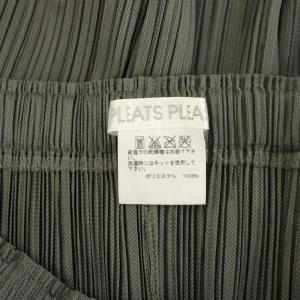 PLEATS PLEASE ISSEY MIYAKE イッセイミヤケ サルエルパンツ イージーパンツ ウエストゴム 1 カーキ PP41-JF404 /YT