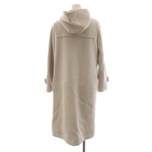 SLOBE IENA 20AW ヘリンボーンダッフルコート ウール 36 アイボリー フード /RR
