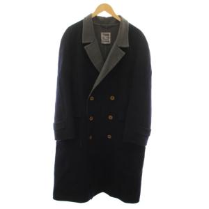 MONSIEUR ヴィンテージダブルチェスターコート L ネイビー