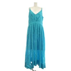 Camisole Maxi Dress リネン キャミワンピース F ターコイズブルー