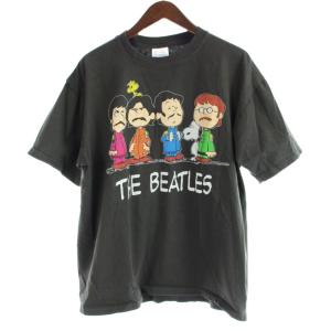 Tシャツ XL チャコールグレー 半袖 ラウンドネック プリント /AP