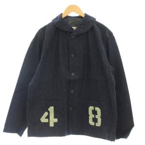 fennica BEAMS デニムジャケット ペイント 40 ネイビー 紺 BR14584FE /G