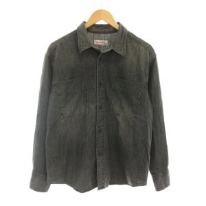 25AW ライトオンスデニムシャツ ブラウス ブラック グレー 長袖 胸ポケット付き 25050200210340