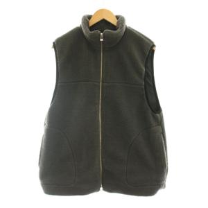 24AW ボアスタンドベスト フリース ジップアップ グレー 24011912303030 /YM