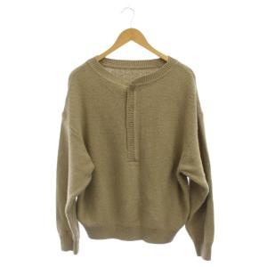 24AW カノコ2WAYヘンリーニット セーター ベージュ 長袖 /JP