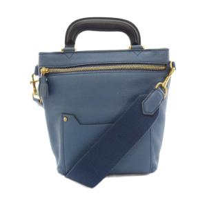 オルセットミニ Orsett Mini ハンドバッグ ショルダーバッグ 2way レザー 青 ブルー /YT