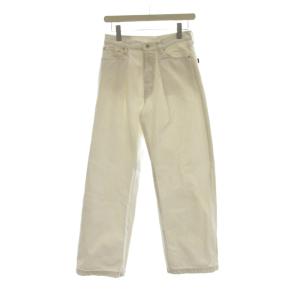 23SS ファイブアンドハーフルーズライン 51/2LOOSE-LINE デニム パンツ 27 白 ホワイト