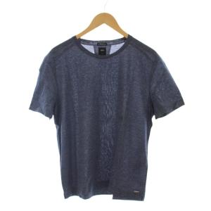 Tシャツ カットソー INT L 紺色 ネイビー 半袖 クルーネック 無地 /LP