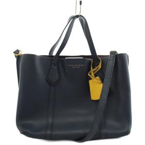 ハンドバッグ ショルダーバッグ 2way レザー 紺 ネイビー /AN80