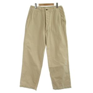 24SS Higuchi×S チノワイドパンツ パンツ 40 ベージュ 無地 長ズボン