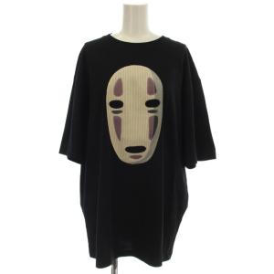 スタジオジブリ 千と千尋 カオナシ Tシャツ S ブラック H848Y22X14