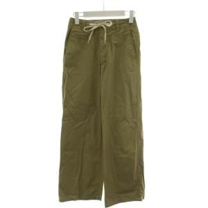 コットンサージ ドローストリングパンツ 32 カーキ 長ズボン ワイド /GG